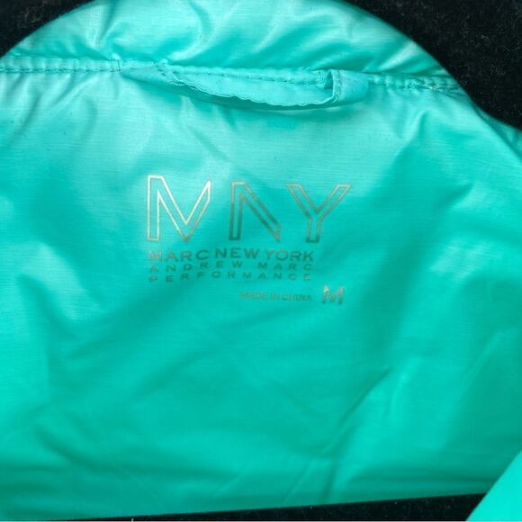 Marc New York Women’s Zipper Front Puffer Vest size M Green - Picture 2 of 4